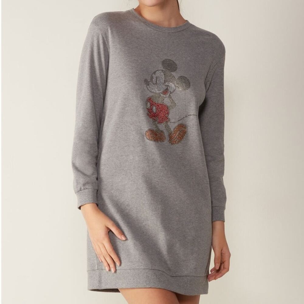 intimissimi Disney Night Shirt with Rhinestone Mickey Mouse Size S